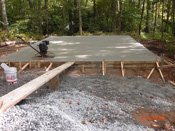 finishing concrete slab
