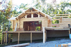 hand crafted logs